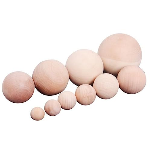 Anneome 20 Stück Diy-ball Dein Buchsbaum Dekorativ Runden Mini Ornamente Drinnen Bälle Für Schüttgut Klein Holzkugel Selber Machen Massive Holzkugel Bambus von Anneome