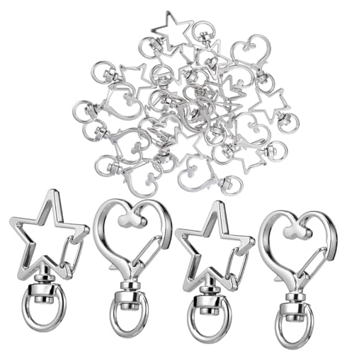 Anneome 20 Stück Drehbarer Karabinerverschluss Lanyard Karabinerverschluss Haken Schild Hummerschere Karabinerverschlüsse Herz-karabinerverschluss Schlüssel Drehverschluss Etiketten Metall Anneome 20 Stück Drehbarer Karabinerverschluss Lanyard Karabinerverschluss Haken Schild Hummerschere Karabinerverschlüsse Herz-karabinerverschluss Schlüssel Drehverschluss Etiketten Metall von Anneome