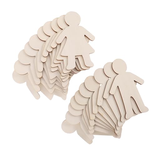 Anneome 20 Stück Graffiti Holzspäne Holzanhänger Basteln Für Holzfiguren Ornament Bastelset Für Flache Ornamente Zum Basteln Hängende Holzornamente DIY Ornamente Für Beige von Anneome