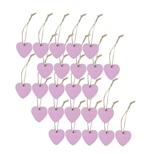 Anneome 20 Stück Herzförmige Holzanhänger für Valentinstag Kreative DIY Holzdekorationen Romantische Herzform für Bastelprojekte und Dekoideen für Zuhause und Geschäfte von Anneome