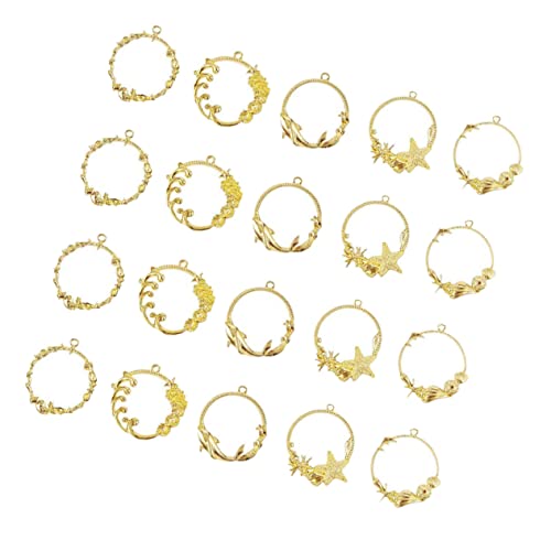 Anneome 20 Stück Hollow Out Epoxy Pendant Rahmen Metallrahmen für Diy Schmuckherstellung Design für und Armbänder Langlebig und Robust von Anneome