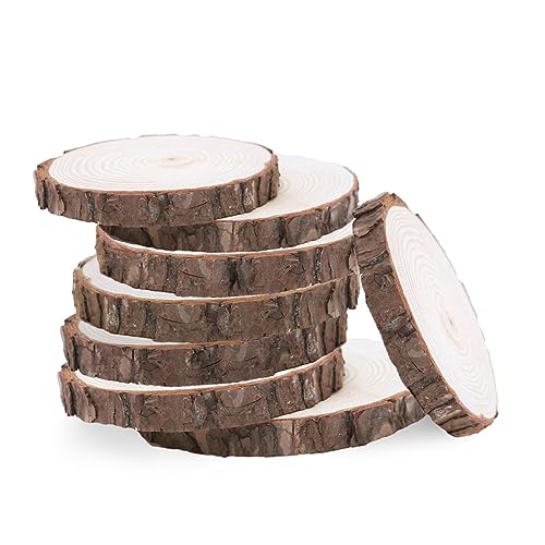 Anneome 20 Stück Holzstücke Dekoration naturholzscheiben hochzeitsdeko wedding decoration hohzeitdeko hochzeitstischdeko tischdeko esstisch Protokollscheiben holzscheiben selber machen von Anneome