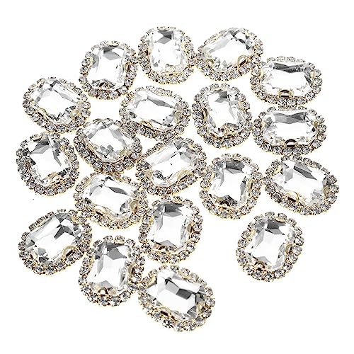 Anneome 20 Stück Kleine Strasssteine zum Aufnähen Dekorative Diy Rhinestones für Kleidung und Handarbeiten für Kreative Projekte und Bastelarbeiten von Anneome