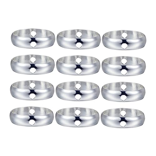 Anneome 20 Stück Metall Ring Runde Perlen Winziges Glattes Perlenzubehör Ohrringe Für Die Schmuckherstellung Klobig Perlenringe Silberner Kreis Armbandzubehör Aus Metall Silver von Anneome