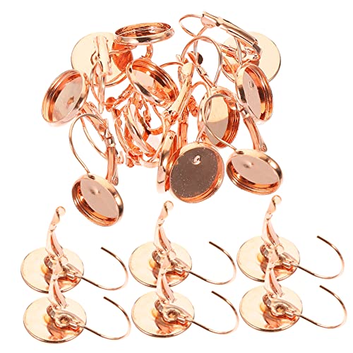 Anneome 20 Stück Ohrringe Zubehör Rostfrei Für Französisch Tablett Ohr Charme Maßgeschneiderte Ohrringe Ohrhaken Aus Sterlingsilber Ohrenschmuck Ohrzubehör Dame Ohrringe Eisen Rose Gold von Anneome