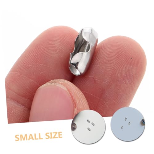 Anneome 20 Stück Perlenverschluss Kugelkette Verbinder Präzise Schmuckverbinder für Halsketten Armbänder Sicherer Halt Rutschfest Einfache Handhabung Diy Schmuckzubehör Anneome 20 Stück Perlenverschluss Kugelkette Verbinder Präzise Schmuckverbinder für Halsketten Armbänder Sicherer Halt Rutschfest Einfache Handhabung Diy Schmuckzubehör von Anneome