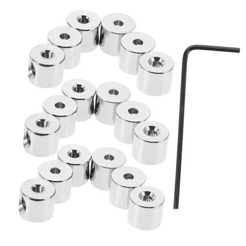 Anneome 20 Stück Teiliges Brooch Pin Backs mit Schraubverschluss und Schraubenschlüssel Gewindesicherung für DIY Schmuckherstellung Sicherer Pin Verschluss Anti-Lösungs-Sicherung für von Anneome