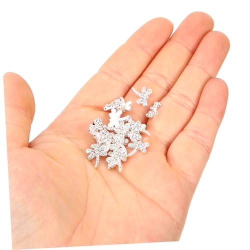 Anneome 20 Stück Teiliges Drachenfliegen Nagel Schmuck aus Legierung mit Funkelnden Strasssteinen Langlebige Nail Art Charms für DIY Nagel Dekorationen für Professionelle Maniküre und von Anneome