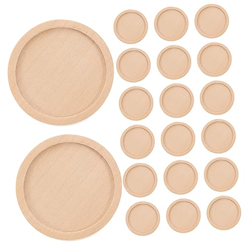 Anneome 20 Stück Teiliges Holz Anhänger Tabletts Außendurchmesser Innendurchmesser Naturholz Schmuckbasis für DIY Schmuckherstellung und Bastelarbeiten Anneome 20 Stück Teiliges Holz Anhänger Tabletts Außendurchmesser Innendurchmesser Naturholz Schmuckbasis für DIY Schmuckherstellung und Bastelarbeiten von Anneome