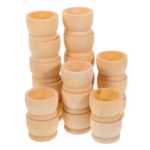 Anneome 20 Stück Teiliges Holz Eierbecher Natürliche Farbe Stabile Eierhalter für Dekoration und Bemalbare DIY Bastelprojekte Langlebig und Vielseitig für Ostertisch Anneome 20 Stück Teiliges Holz Eierbecher Natürliche Farbe Stabile Eierhalter für Dekoration und Bemalbare DIY Bastelprojekte Langlebig und Vielseitig für Ostertisch von Anneome