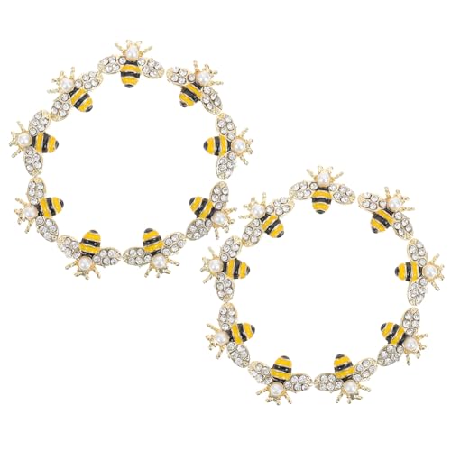 Anneome 20 Stück Teiliges Nail Art Bienenform aus Legierung Nageldekorationen Langlebiger Nagelschmuck DIY Nagelornamente für Natürliche und Künstliche Nägel für Partys und Besondere von Anneome