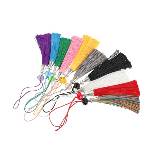 Anneome 20 Stück Teiliges Quasten Bunte Kristallperlen Handgefertigte Anhänger Vielseitiges DIY Bastelzubehör für Kleidung Schmuck Vorhänge und Dekoration von Anneome