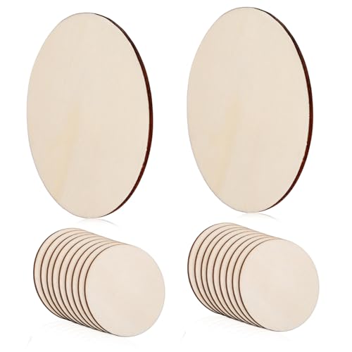 Anneome 20 Stück Teiliges Runde Holzscheiben aus Pappelholz für Basteln und Dekoration Glatte Oberfläche Leichte DIY Holzplättchen für Handwerksprojekte und Kreative Gestaltung Anneome 20 Stück Teiliges Runde Holzscheiben aus Pappelholz für Basteln und Dekoration Glatte Oberfläche Leichte DIY Holzplättchen für Handwerksprojekte und Kreative Gestaltung von Anneome