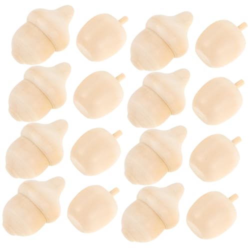 Anneome 20 Stück Teiliges Unfertiges Holz Acorn Apfel für DIY Bastelprojekte für Kreative Farbgestaltungen und Raumdekoration für Partys Tischmittelpunkt Anneome 20 Stück Teiliges Unfertiges Holz Acorn Apfel für DIY Bastelprojekte für Kreative Farbgestaltungen und Raumdekoration für Partys Tischmittelpunkt von Anneome