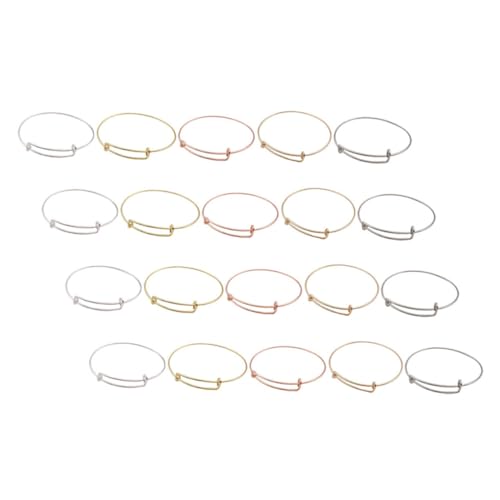 Anneome 20 Stück Teiliges Verstellbares Armreif aus Langlebigem Eisen Erweiterbare Draht Armketten Blanko DIY Schmuckarmbänder Anpassbar für Damen und Herren Fünf Farben Anneome 20 Stück Teiliges Verstellbares Armreif aus Langlebigem Eisen Erweiterbare Draht Armketten Blanko DIY Schmuckarmbänder Anpassbar für Damen und Herren Fünf Farben von Anneome