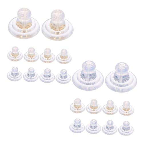 Anneome 20 Stück Transparente Silikon-ohrring-verschlüsse Weiche Ohrstecker-stopper aus Hautfreundlichem Material Sicherer Halt für Damen für DIY Schmuckherstellung und Zuverlässigen von Anneome