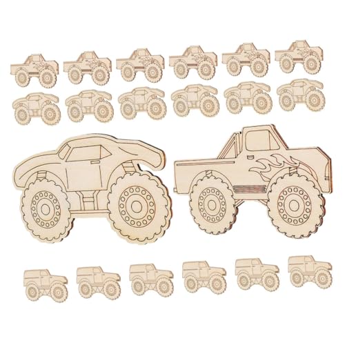 Anneome 20 Stück Unbeschichtete Holzfahrzeug Ausschnitte für Bastelholzteile für Kreative Projekte Sicheres Holzspielzeug mit Lkw Design für Bastelarbeiten Anneome 20 Stück Unbeschichtete Holzfahrzeug Ausschnitte für Bastelholzteile für Kreative Projekte Sicheres Holzspielzeug mit Lkw Design für Bastelarbeiten von Anneome