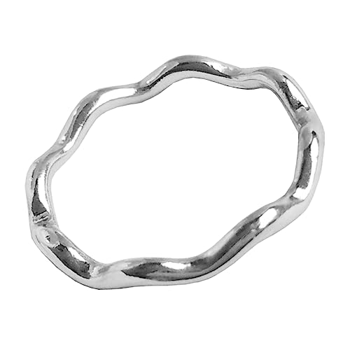 Anneome 20 Stück Verbindungsring Schlüssel Halskette Zubehör Verbinder Sterling minimal stapelbar Herstellung Metallringe Fingerringe Schmuck DIY Ring Silber von Anneome