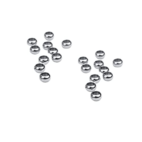 Anneome 20 Stück runde Edelstahlperlen Silber Medaillon Halsketten metallisch wohnungseinrichtung bracelet beads DIY-Schmuckzubehör Bastelperlen selber machen Spacer Perlen Silver Anneome 20 Stück runde Edelstahlperlen Silber Medaillon Halsketten metallisch wohnungseinrichtung bracelet beads DIY-Schmuckzubehör Bastelperlen selber machen Spacer Perlen Silver von Anneome