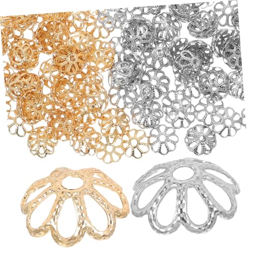 Anneome 200 Stück Blütenperlenkappen Metall Spacer Caps für Armbänder Halsketten DIY Schmuckherstellung Einzigartige Hohle Blumenmuster Schmuckzubehör Anneome 200 Stück Blütenperlenkappen Metall Spacer Caps für Armbänder Halsketten DIY Schmuckherstellung Einzigartige Hohle Blumenmuster Schmuckzubehör von Anneome