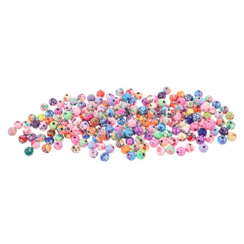 Anneome 200 Stück Bunte Polymer Perlen Rund Blumen Spacer Beads Leichte DIY Schmuckherstellung Armband Halskette Bastelzubehör Anneome 200 Stück Bunte Polymer Perlen Rund Blumen Spacer Beads Leichte DIY Schmuckherstellung Armband Halskette Bastelzubehör von Anneome