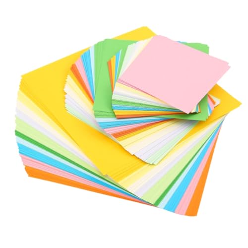 Anneome 200 Stück Handgefertigtes Origami -farbiges Papier Zeichnung Farbiges Druckpapier Origami-sternenpapier Origami-faltpapier Faltpapier Selber Machen Origami-papier Falten Farbpapier von Anneome