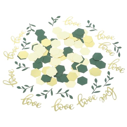 Anneome 200 Stück Hochzeit Tischkonfetti Papierkonfetti Hexagonform Mix Gold Beige Dunkelgrün Partydeko Streudeko für Festliche Anlässe und Feiern Anneome 200 Stück Hochzeit Tischkonfetti Papierkonfetti Hexagonform Mix Gold Beige Dunkelgrün Partydeko Streudeko für Festliche Anlässe und Feiern von Anneome