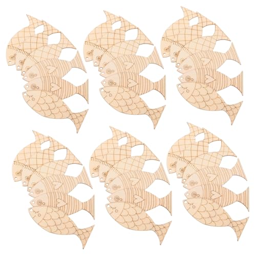 Anneome 200 Stück Holz Fisch Wanddekoration Unlackierte DIY Malerei Küstenstil Mediterrane Handwerkskunst Rustikale Nautische Fische Kreative Bastelprojekte für Zuhause Anneome 200 Stück Holz Fisch Wanddekoration Unlackierte DIY Malerei Küstenstil Mediterrane Handwerkskunst Rustikale Nautische Fische Kreative Bastelprojekte für Zuhause von Anneome