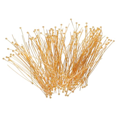 Anneome 200 Stück Kugelkopfstifte: 50 mm Kupfer, runde Kugelkopfstifte, Metallende, Schmuckherstellungszubehör für DIY-Handwerk, Halsketten, Armbänder, Ohrringe Anneome 200 Stück Kugelkopfstifte: 50 mm Kupfer, runde Kugelkopfstifte, Metallende, Schmuckherstellungszubehör für DIY-Handwerk, Halsketten, Armbänder, Ohrringe von Anneome