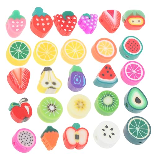 Anneome 200 Stück Obst Tonperlen DIY Zubehör für Armbänder und Schmuckherstellung Leichte Tragbare Bastelperlen für Kreative Projekte Anneome 200 Stück Obst Tonperlen DIY Zubehör für Armbänder und Schmuckherstellung Leichte Tragbare Bastelperlen für Kreative Projekte von Anneome