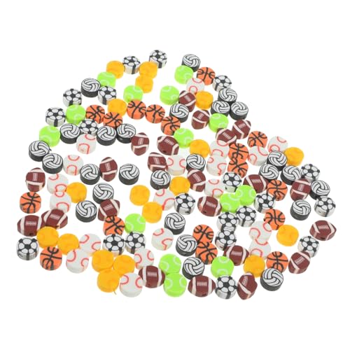 Anneome 200 Stück Schmuckzubehör Aus Polymer-tonperlen Kleine Perlen Schnur Halskette Perlen-kits Baseball-halsketten-perlen-set Basketball-perlen Sportperlen Aus Sportball-anhänger Anneome 200 Stück Schmuckzubehör Aus Polymer-tonperlen Kleine Perlen Schnur Halskette Perlen-kits Baseball-halsketten-perlen-set Basketball-perlen Sportperlen Aus Sportball-anhänger von Anneome