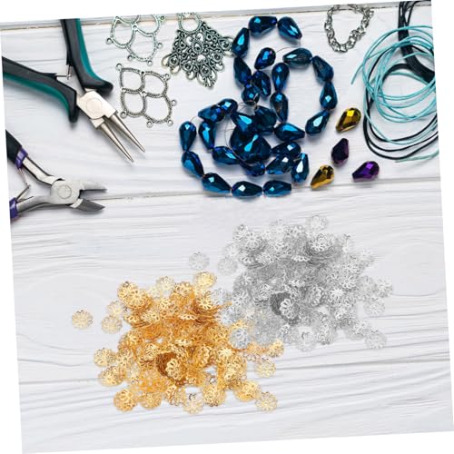 Anneome 2000 Stück Metall Perlenkappen Schneeflocke Design Hohle Spacer Endkappen Eisen Für Schmuckherstellung Armband Halskette Ohrringe Diy Zubehör von Anneome