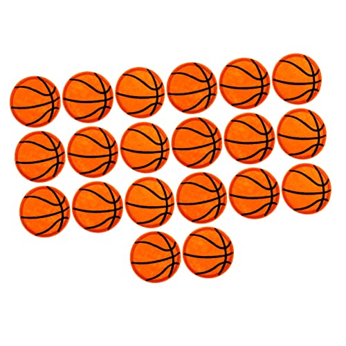 Anneome 20Stücke Multifunktionale Nähflicken mit Basketball für Kleidung Selbstklebende Stoffflicken zur Dekoration und Reparatur von Kleidung und Schuhen Orange von Anneome