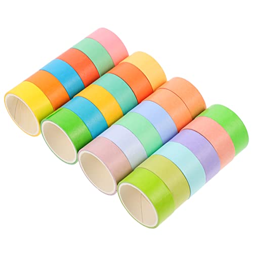 Anneome 24 Rollen Klebeband farbig dekorativ neutral the washi tape washi-tape tapet weihnachtsdeko dekorbänder selber machen Dekorationsbänder für Geschenkverpackungen Japanisches Papier von Anneome