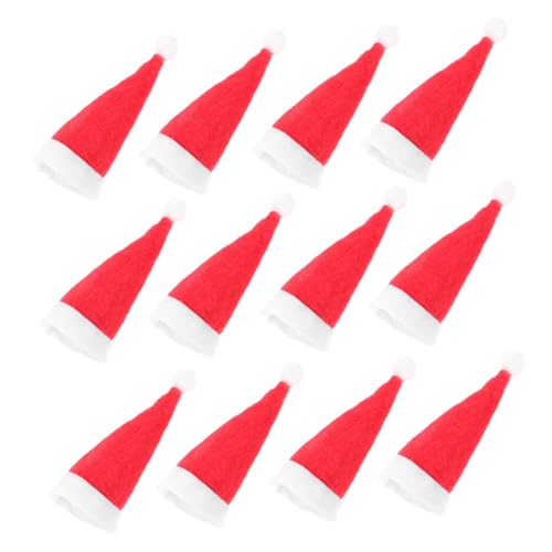 Anneome 24 Stck. Teiliges Mini Weihnachtsmützen aus Sicherem Material Flexible Mini Hüte als Lutscherdeko und Bastelzubehör für Weihnachtsfeier Festliche Tisch und Partydekoration Anneome 24 Stck. Teiliges Mini Weihnachtsmützen aus Sicherem Material Flexible Mini Hüte als Lutscherdeko und Bastelzubehör für Weihnachtsfeier Festliche Tisch und Partydekoration von Anneome