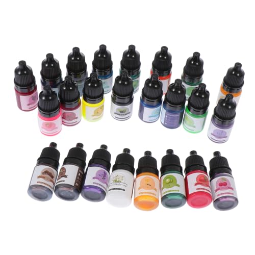 Anneome 24 Stück Oily Color Epoxidharz Pigment Bunte Flüssige Farbstoffe für Diy Resin Craft für Schmuckherstellung und Kreative Projekte von Anneome
