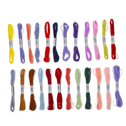 Anneome 24Stücke Teiliges Stickgarn Baumwollmischung Vielseitig Einsetzbar für Kreuzstich Häkeln und Armbandgestaltung Umfangreiche Farbpalette für Projekte Anneome 24Stücke Teiliges Stickgarn Baumwollmischung Vielseitig Einsetzbar für Kreuzstich Häkeln und Armbandgestaltung Umfangreiche Farbpalette für Projekte von Anneome