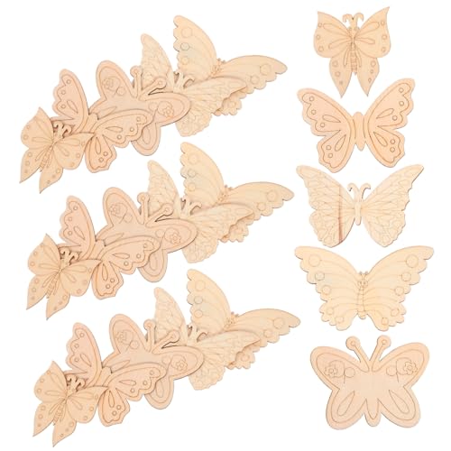 Anneome 25 Stück Teiliges Holzschmetterlinge Unlackierte DIY Holzplatten für Bastelarbeiten für Hochzeiten Partys und Wohnraumdekorationen Anneome 25 Stück Teiliges Holzschmetterlinge Unlackierte DIY Holzplatten für Bastelarbeiten für Hochzeiten Partys und Wohnraumdekorationen von Anneome