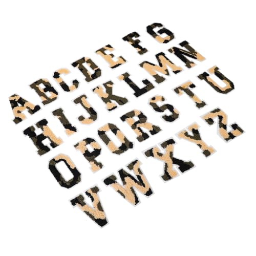 Anneome 26 Stück Bunte Buchstaben Patches Bügelbare Stoffaufnäher für Diy Kleidung Dekorative Buchstaben Patches für Taschen Kleidung und Mehr Einfach Anzubringen von Anneome