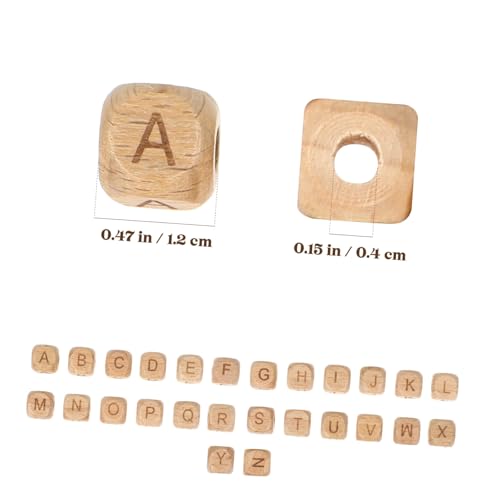 Anneome 260 Stk. Beech Wood Alphabet Perlen Quadratische Buchstaben Würfel aus Naturbuche Holzperlen für Schmuck Diy Bastelprojekte Armbänder Halsketten Personalisierte Geschenke und Anneome 260 Stk. Beech Wood Alphabet Perlen Quadratische Buchstaben Würfel aus Naturbuche Holzperlen für Schmuck Diy Bastelprojekte Armbänder Halsketten Personalisierte Geschenke und von Anneome