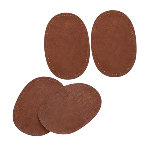 Anneome 2Paare Ovale Ellenbogenflicken PU Selbstklebende Stoffapplikationen Für Hosen Jacken Pullover Und Blusen Reparaturflicken Farbe von Anneome
