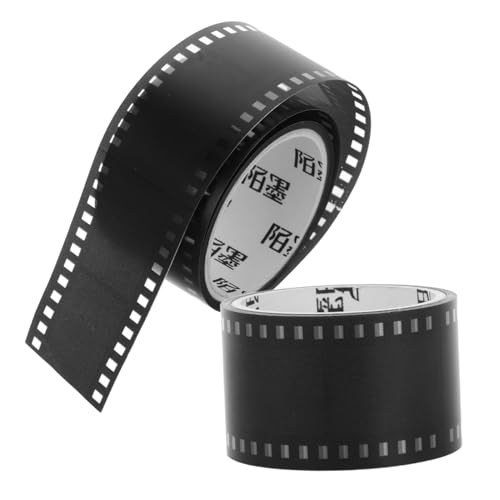 Anneome 2Rollen Dekoratives Klebeband für Scrapbooking Journaling und DIY Projekte Abnehmbares Filmstreifen Bastelband ohne Rückstände für Kreativen Ausdruck von Anneome