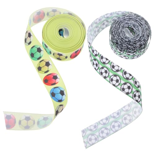Anneome 2Rollen Fußball Geschenkband Hochwertiges Dekorationsband für Geschenkverpackungen DIY Projekte und Blumenarrangements Breit pro Langlebig und Einfach Anneome 2Rollen Fußball Geschenkband Hochwertiges Dekorationsband für Geschenkverpackungen DIY Projekte und Blumenarrangements Breit pro Langlebig und Einfach von Anneome