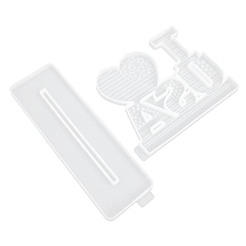 Anneome 2Stücke DIY Epoxidharz Gießform Teiliges Herz Schmuck Silikonform Für Unabhängigkeitstag Dekoration Langlebig Und Einfach Zu Reinigen Für Bastelprojekte von Anneome