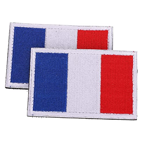 Anneome 2Stücke DIY Gestickte Nationalflaggen Patches Applikationen für Kleidung Selbstklebende Flaggenaufnäher für Fankleidung und Bastelprojekte Material von Anneome