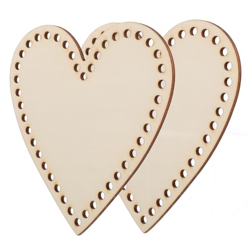 Anneome 2Stücke Herzform Holz Korbböden für DIY Häkelprojekte Mini Stickrahmen Unlackierte Holzbasis für Taschen und Korbflechten Optimal für Handarbeit Anneome 2Stücke Herzform Holz Korbböden für DIY Häkelprojekte Mini Stickrahmen Unlackierte Holzbasis für Taschen und Korbflechten Optimal für Handarbeit von Anneome