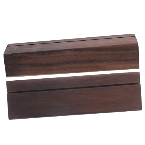 Anneome 2Stücke Natürlicher Holz Kartenhalter Stand für Tischdekoration Rustikale Holzdisplay für Fotos Memos Tischkarten Notizen für Hochzeiten Veranstaltungen von Anneome