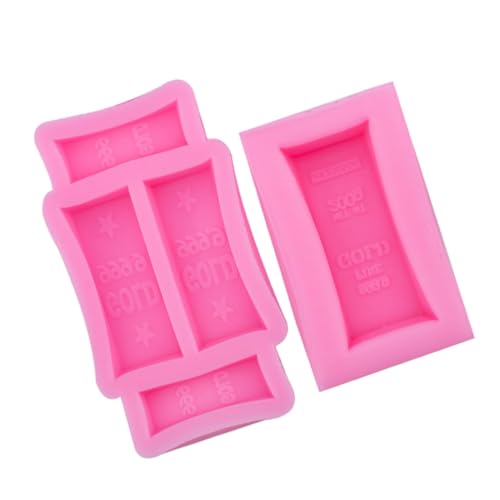 Anneome 2Stücke Silikonform für DIY Goldziegel Wiederverwendbare Gießform für Kuchen und Pralinen Flexibles Silikonmaterial für Einfache Anwendung und Farbton von Anneome