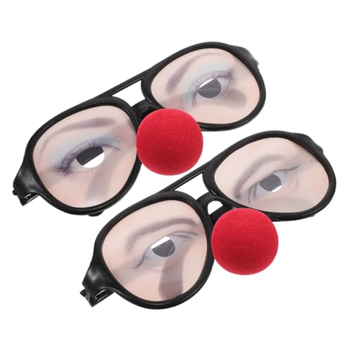 Anneome 2stücke Lustige Prank-brille Mit Augen Und Nase Für Halloween-feiern Karneval Und Foto-requisiten Quirky Accessoire Für Männer Und Frauen von Anneome