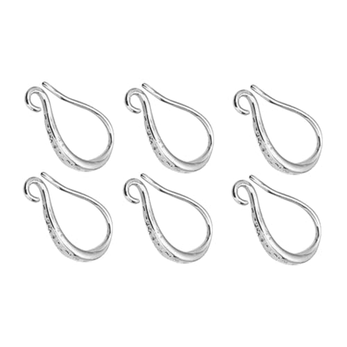 Anneome 3 Paar Teiliges DIY Ohrhaken aus Langlebigem Metall Feine Verarbeitung Weißgoldfarbene Ohrring Accessoires zum Selbermachen Geeignet für Schmuckherstellung und Alltag Lifting Ear Anneome 3 Paar Teiliges DIY Ohrhaken aus Langlebigem Metall Feine Verarbeitung Weißgoldfarbene Ohrring Accessoires zum Selbermachen Geeignet für Schmuckherstellung und Alltag Lifting Ear von Anneome